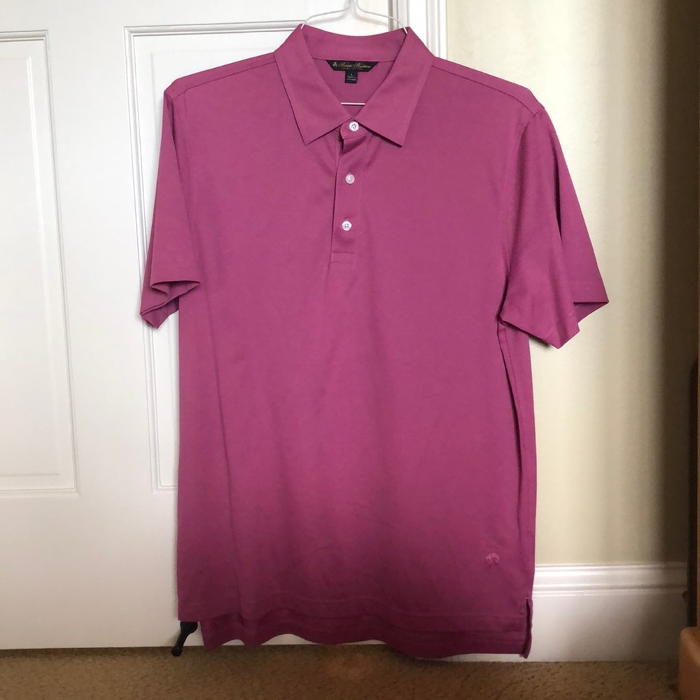 Men’s Brooks Brothers Pink Collared Polo T-Shirt